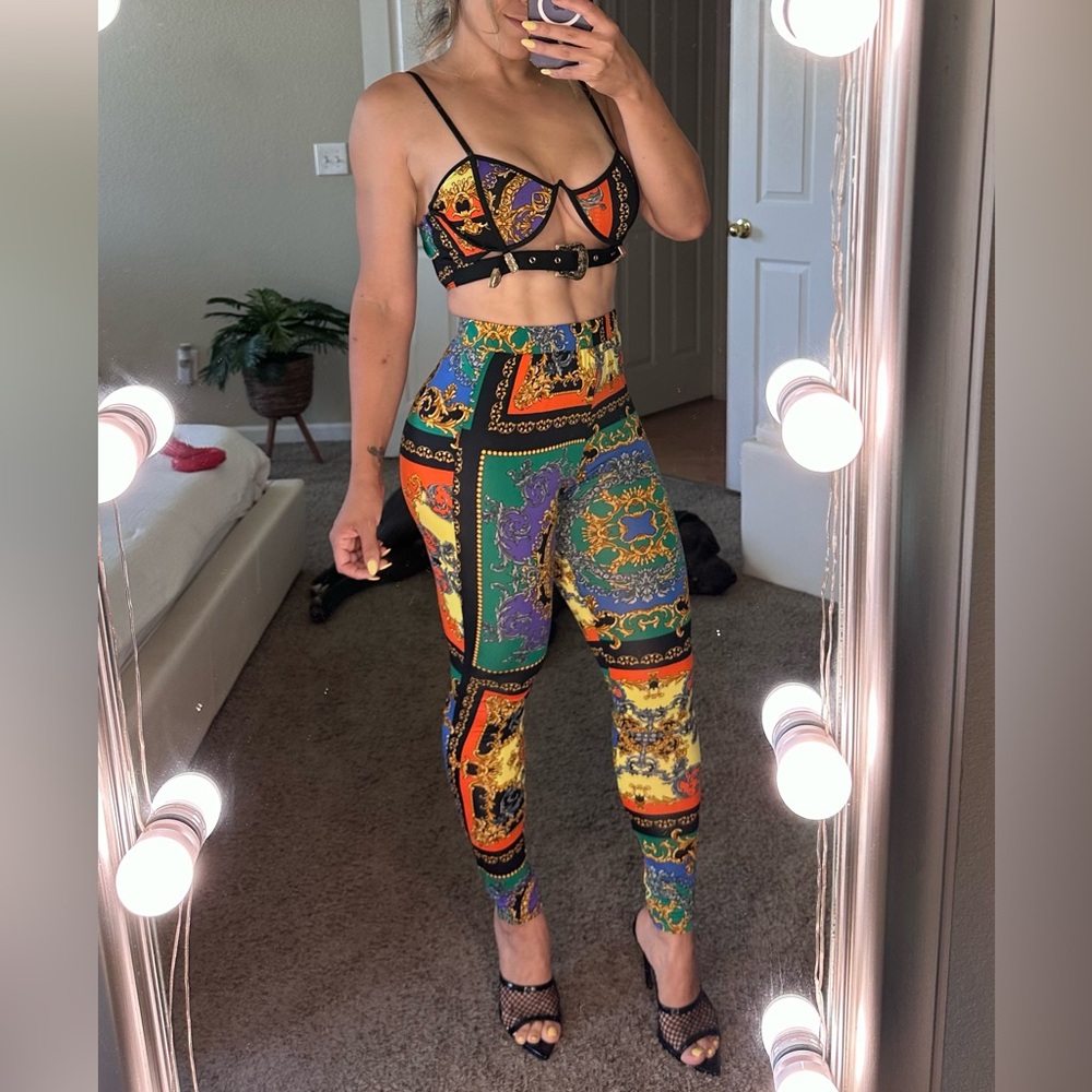 BAROCCO PRINT PANT SET MULTICOLOR.